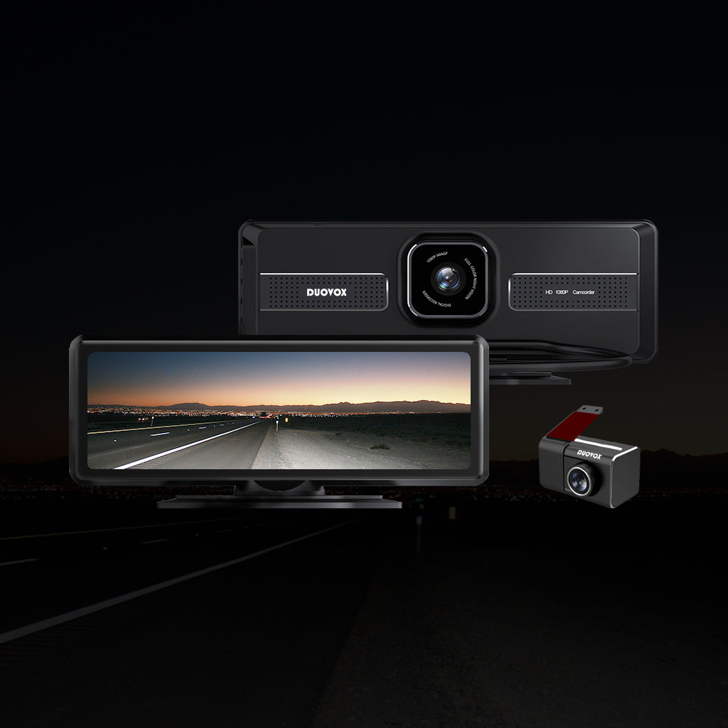 Truly see in the dark with duovox V9 full-color night vision dashcam