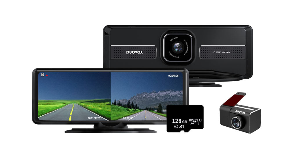 Duovox V9 Super Full-color Night Vision Dashcam with Split-screen Monitoring